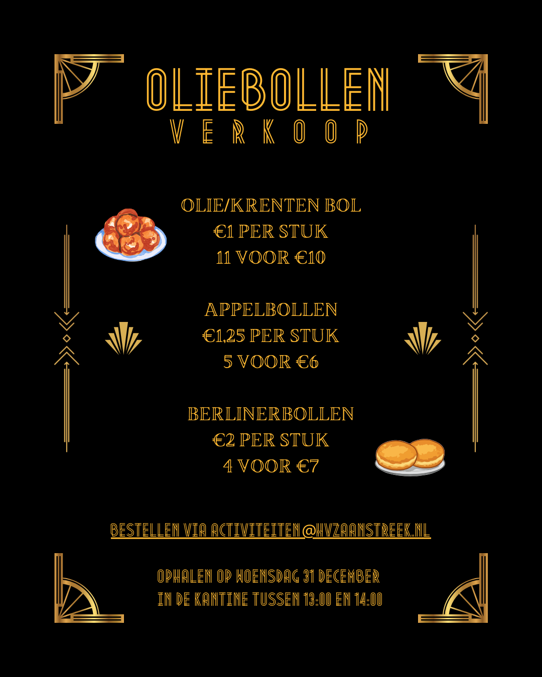 Oliebollen bakken door de Activiteitencommissie